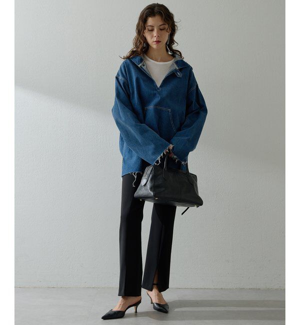  「【インフルエンサーコラボ】デニムフーディー」|シャツ・ブラウス|