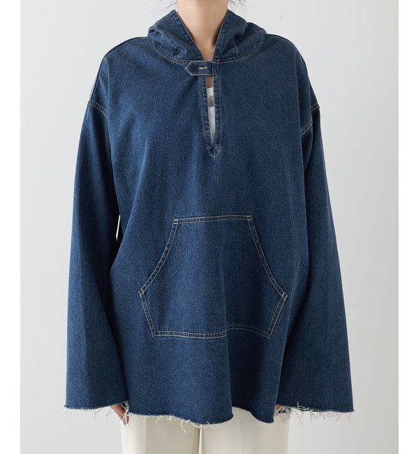  「【インフルエンサーコラボ】デニムフーディー」|シャツ・ブラウス|