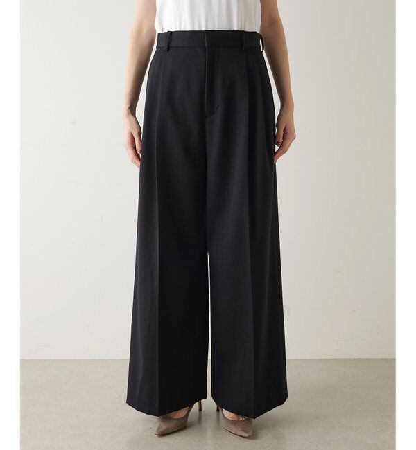  「ワイドタックパンツ」|チノ|