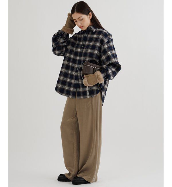  「ピケチェックシャツ」|シャツ・ブラウス|