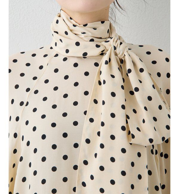 「ドットボウタイブラウス」|シャツ・ブラウス|