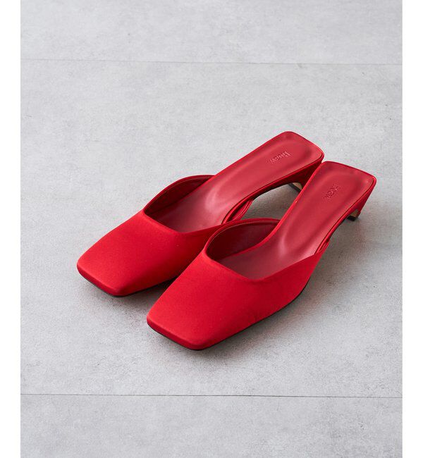 Hoaw.「【Hoaw.】スクエアサテンミュール」|その他|