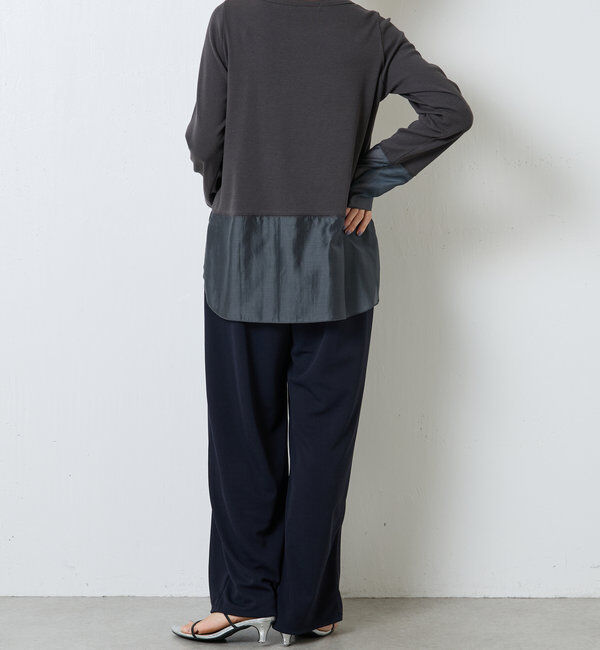  「 裾シアーロンT」|Tシャツ・カットソー|