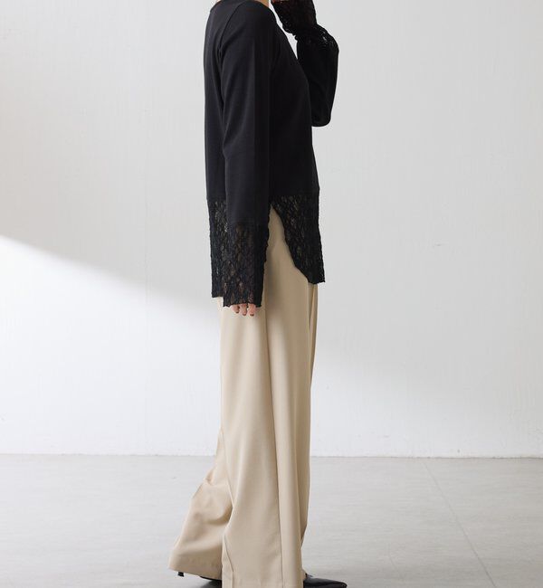  「 裾シアーロンT」|Tシャツ・カットソー|