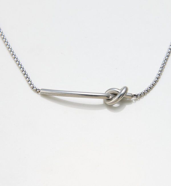  「【PAPILLONNER/パピヨネ】ステンレスノットバーネックレス」|リング|