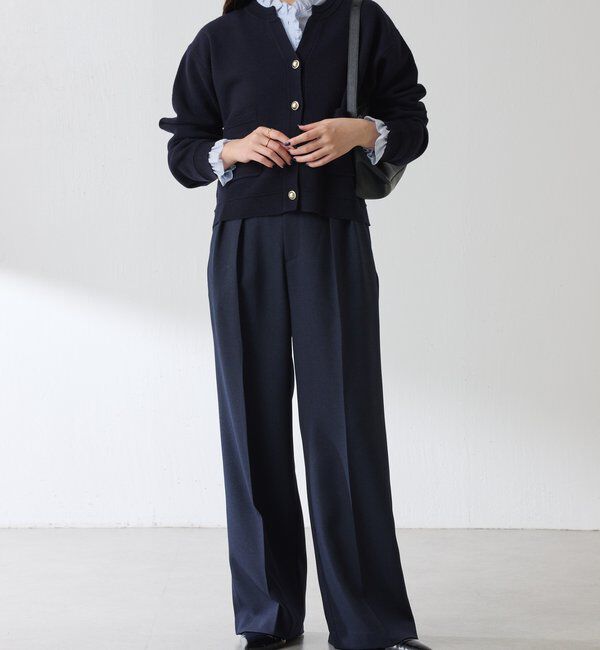  「ウールライクタックパンツ」|チノ|