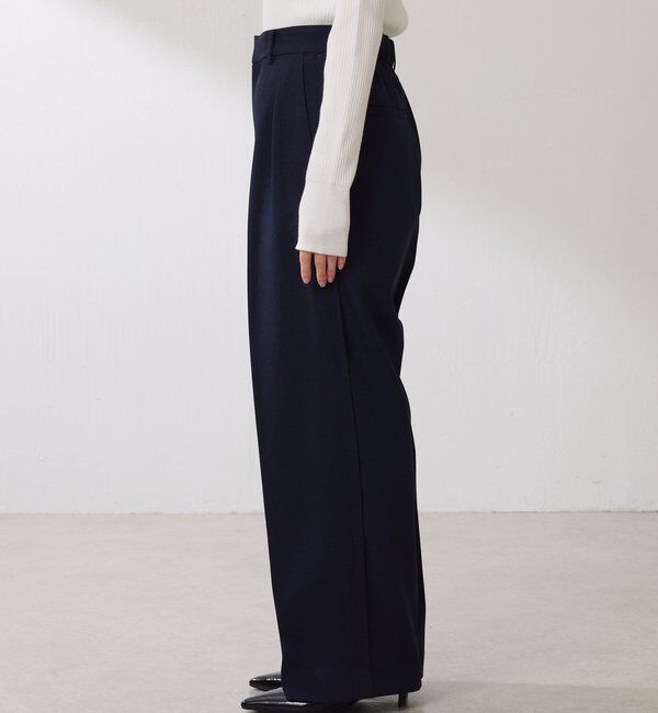  「ウールライクタックパンツ」|チノ|