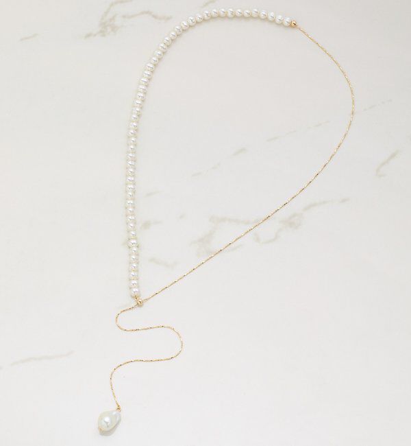  「【PAPILLONNER/パピヨネ】パールY字ネックレス」|リング|