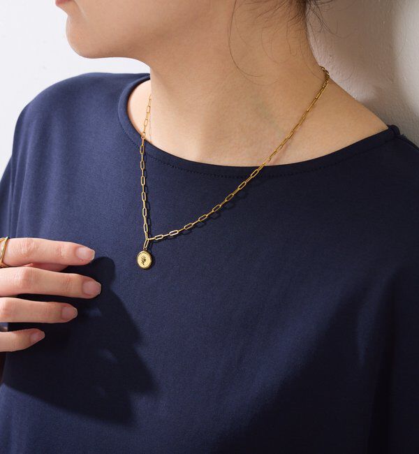  「ステンレスコインネックレス」|リング|