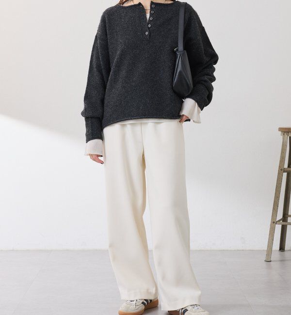  「2WAYヘンリーネックニット」|ニット・セーター|