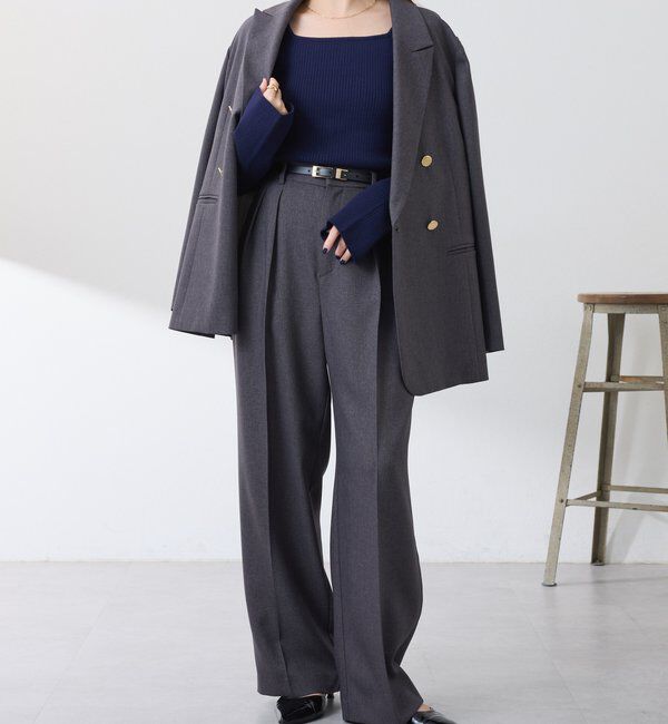  「深スクエアリブニット」|ニット・セーター|