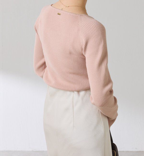  「深スクエアリブニット」|ニット・セーター|