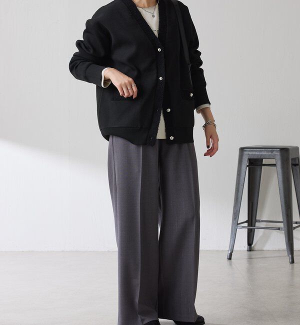  「ハーフミラノニットカーディガン」|ニット・セーター|