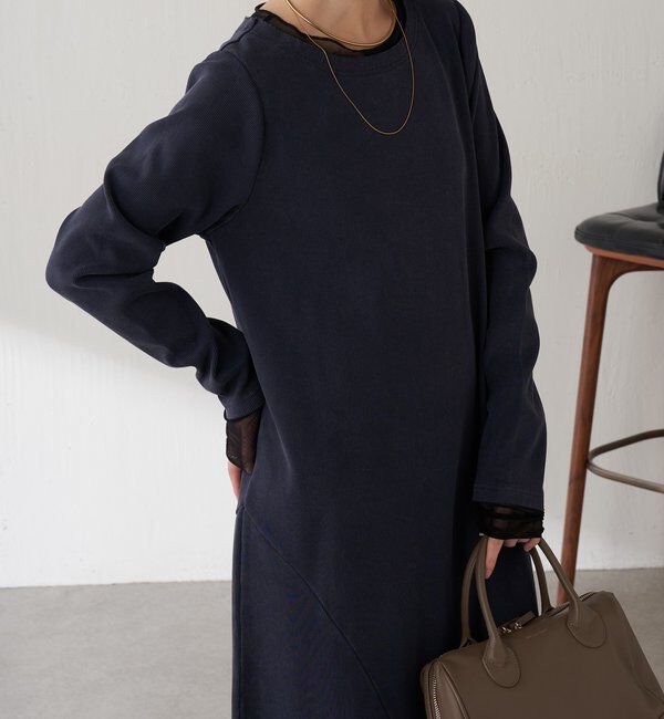  「Q.anos チュールドッキングワンピース」|ワンピース|