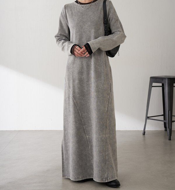  「Q.anos チュールドッキングワンピース」|ワンピース|