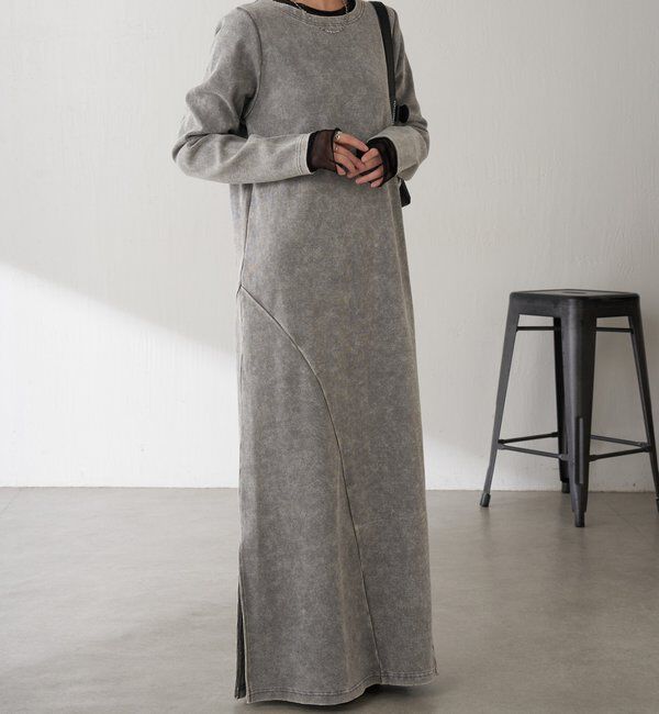  「Q.anos チュールドッキングワンピース」|ワンピース|