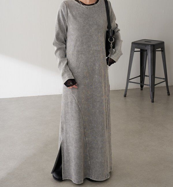  「Q.anos チュールドッキングワンピース」|ワンピース|