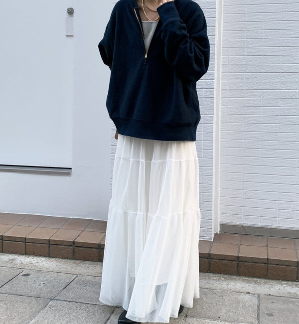  「【新色追加】【インフルエンサー OKOCHI企画】ハーフジップスウェット」|Tシャツ・カットソー|