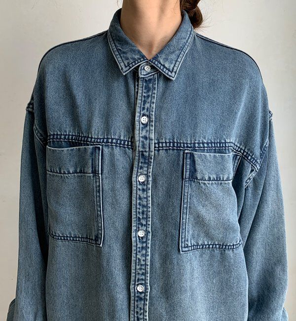  「リヨセルデニムポケットシャツ」|シャツ・ブラウス|