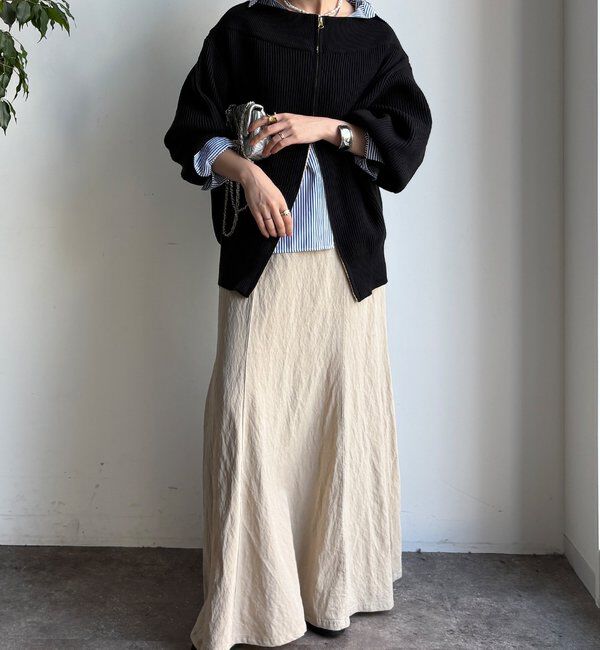  「フロントジップニット」|ニット・セーター|