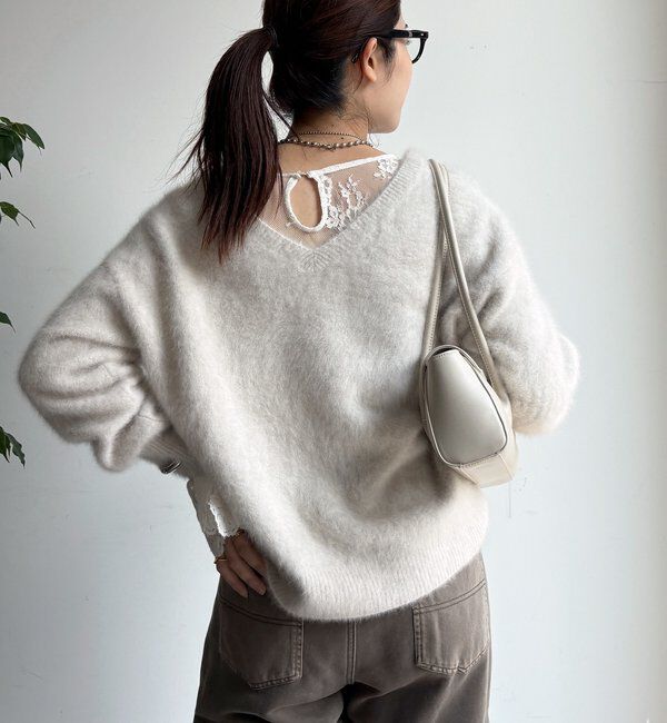  「ファーカシミヤプルオーバー」|ニット・セーター|