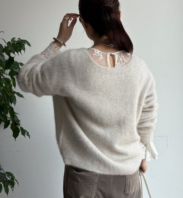  「ファーカシミヤプルオーバー」|ニット・セーター|