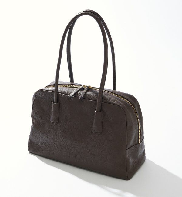  「【収納力◎】ロングハンドルレザーボストン」|ショルダー・メッセンジャー|