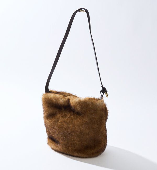  「【シーズンムード高まる】フェイクファーバケット2WAYバッグ」|クラッチバッグ|