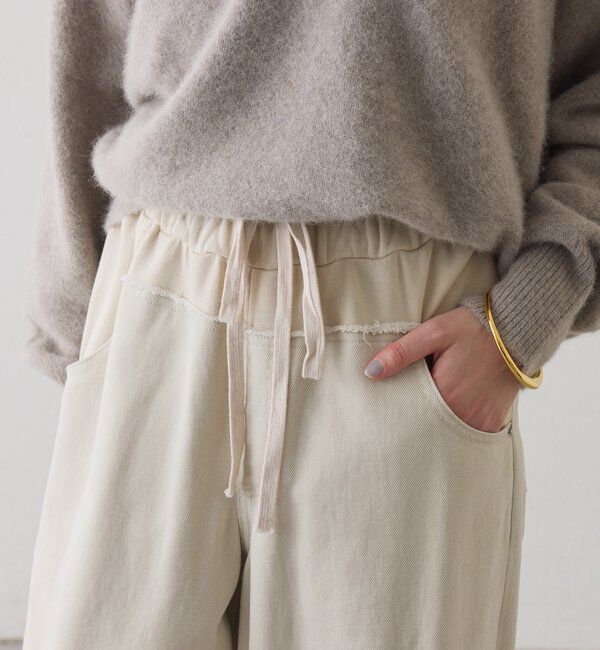  「【キャッチーなデザイン】スウェットドッキングデニム」|デニム|