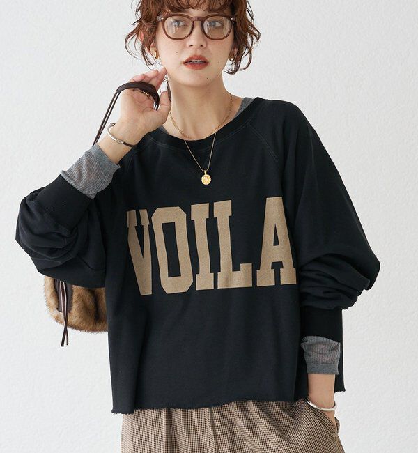  「予約【新色追加/Yossshiiii企画】ワイドロゴカットオフスエット」|Tシャツ・カットソー|ブラック