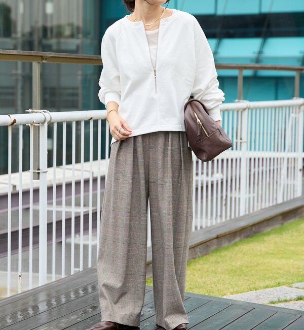  「予約【新色追加/抜け感◎】ハーフZIPスウェット」|Tシャツ・カットソー|