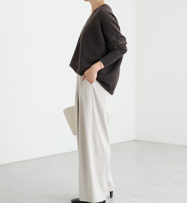  「【リバイバル/新色追加/7色展開】ウール100NEWバックボリュームニット」|ニット・セーター|