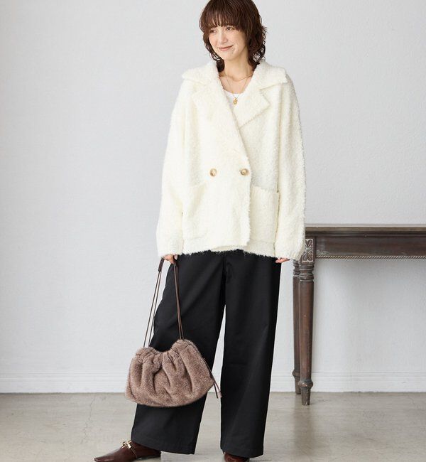  「【インフルエンサーYossshiiii企画】ボアライクコーディガン」|カーディガン|