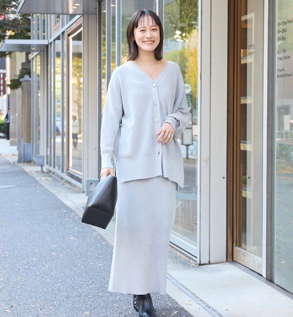  「【セットアップ対象】ラメモールニットタイトスカート」|スカート|