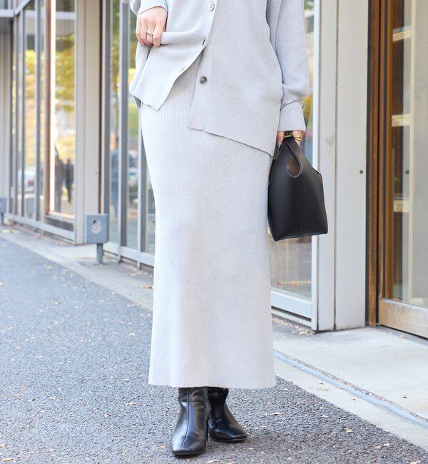  「【セットアップ対象】ラメモールニットタイトスカート」|スカート|