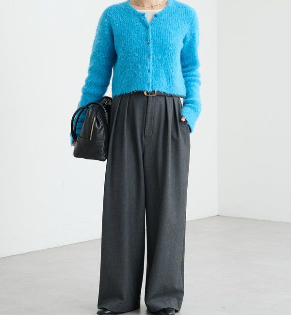  「【真冬もあたたか】裏起毛スラックスパンツ」|チノ|