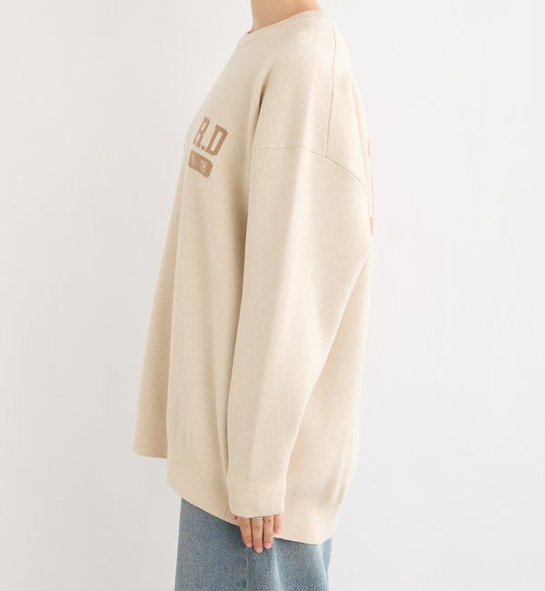  「【バックロゴが目を惹く】アスレチックロゴニット」|ニット・セーター|