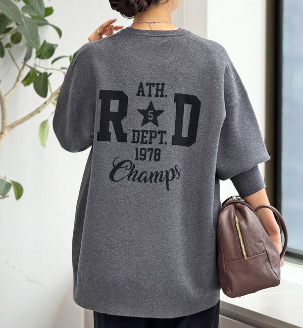  「【バックロゴが目を惹く】アスレチックロゴニット」|ニット・セーター|