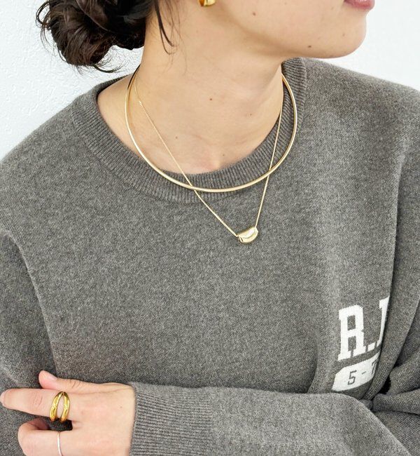  「【着けるだけできまる】レイヤードチョーカー」|ブローチ・コサージュ|ゴールド