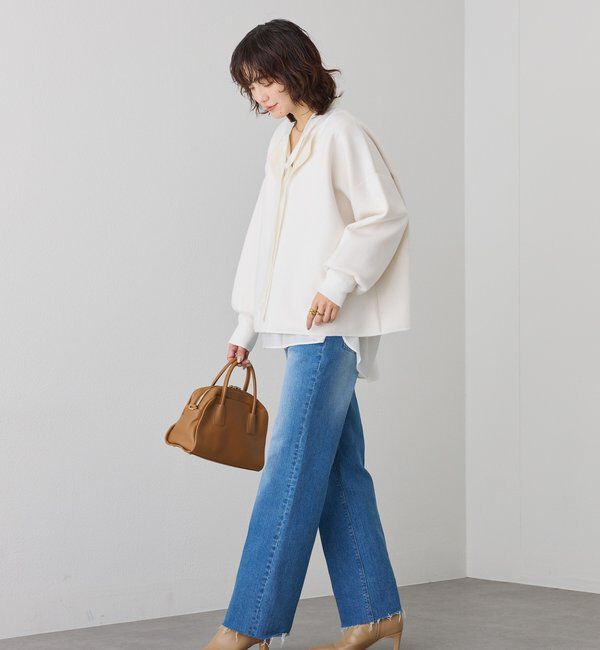  「【抜け感◎】キーネッククッションニット」|ニット・セーター|