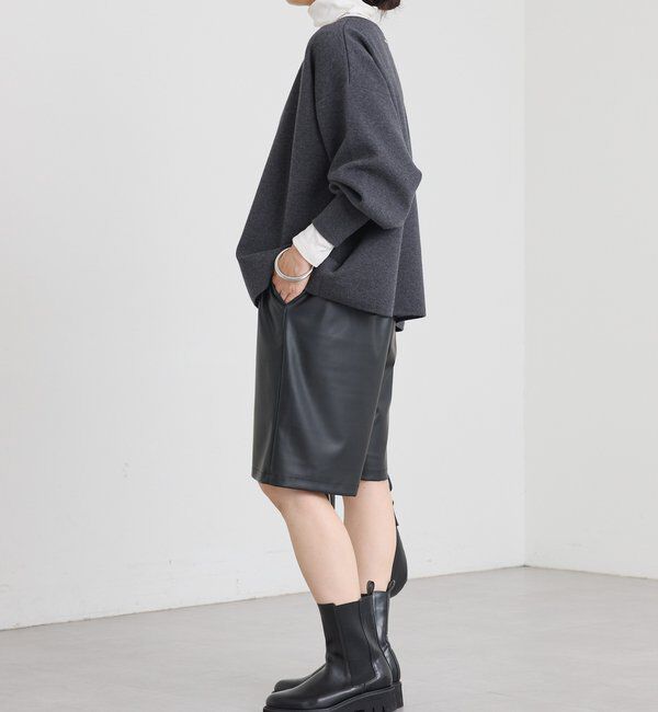  「【抜け感◎】キーネッククッションニット」|ニット・セーター|