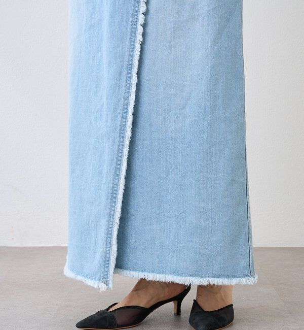  「【MONN.:.(モン)】ラップデニムスカート」|スカート|