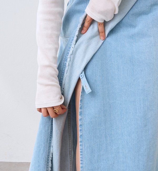  「【MONN.:.(モン)】ラップデニムスカート」|スカート|