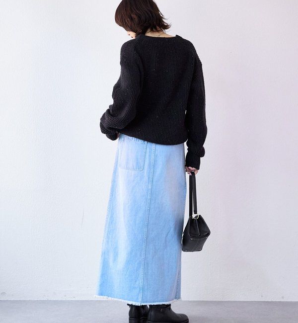  「【MONN.:.(モン)】ラップデニムスカート」|スカート|