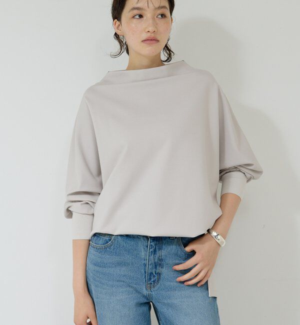  「ボトルネックポンチプルオーバー」|Tシャツ・カットソー|グレージュ