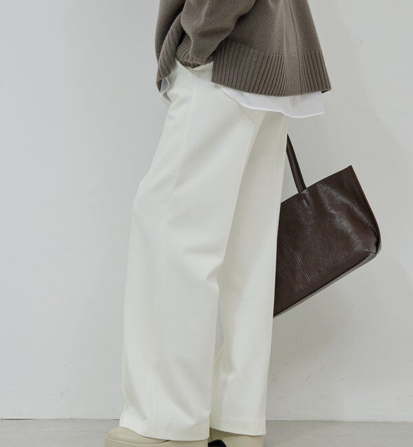  「【楽ちん&times;美脚】【セットアップ対応】ポンチスラックス」|チノ|