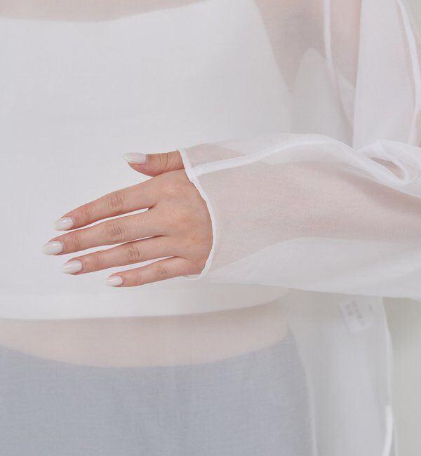  「シアーカーブスリーブブラウス」|シャツ・ブラウス|