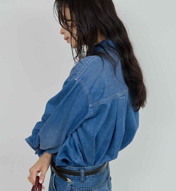  「バックフレアデニムシャツ」|シャツ・ブラウス|
