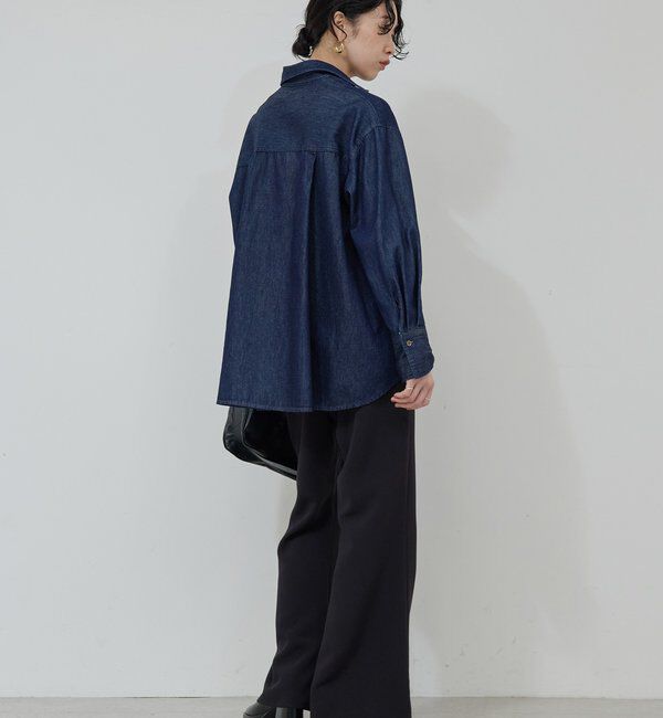  「バックフレアデニムシャツ」|シャツ・ブラウス|