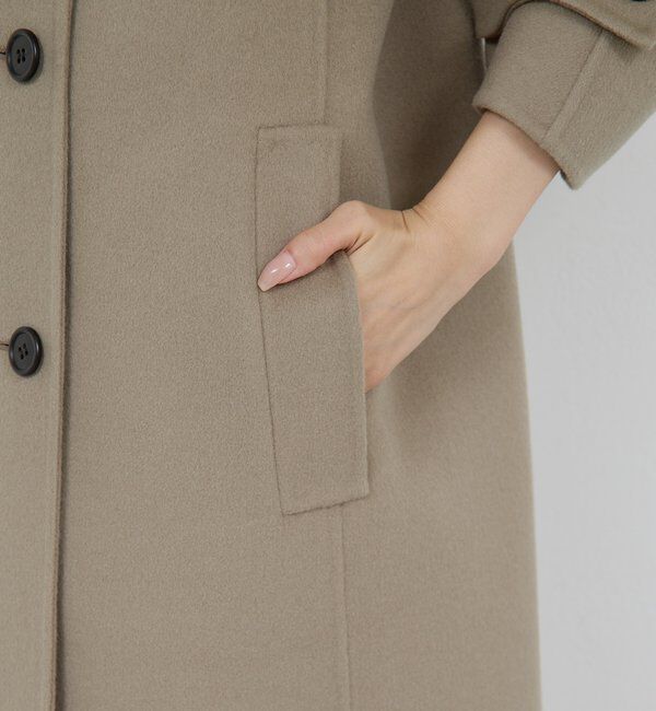  「【HERITANOVUM】ウールカシミヤチェストリバーコート」|その他|